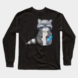 reading Racoon Long Sleeve T-Shirt